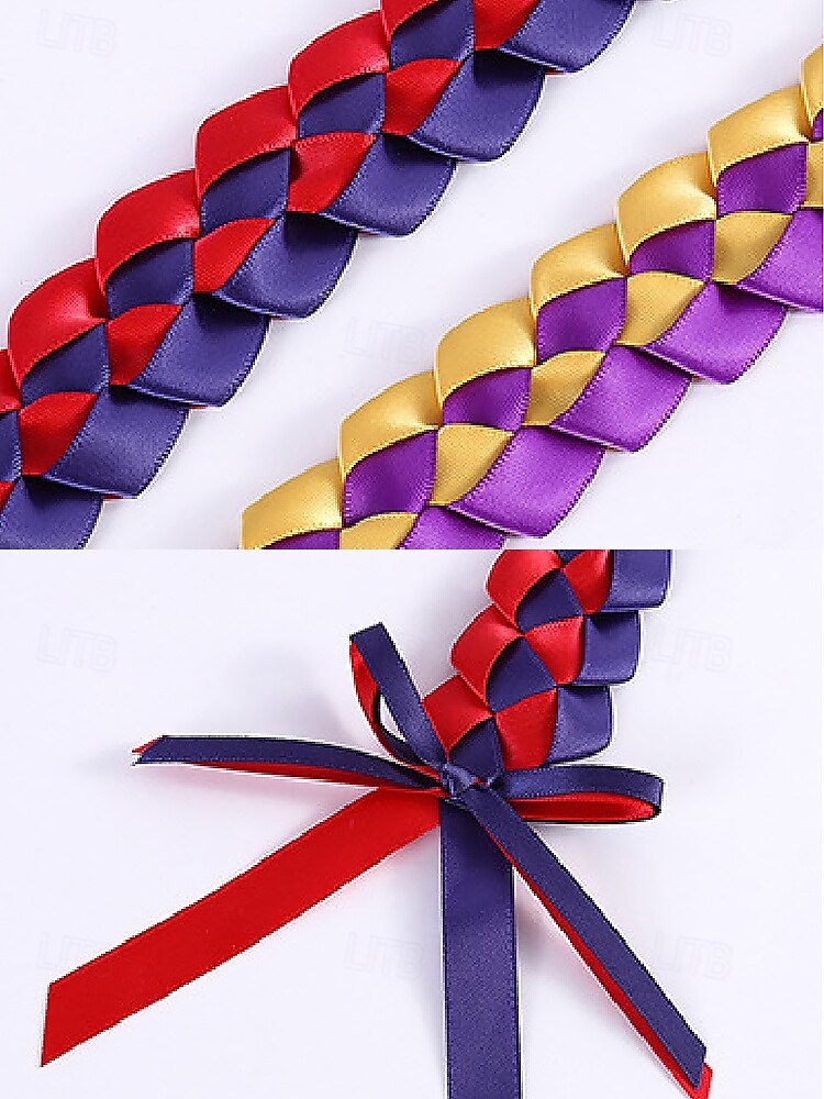 2025 gevlochten erekoord met afstudeerbedels – veelkleurige ceremonieketting voor middelbare scholieren en studenten 2025 - $14.99 –P4