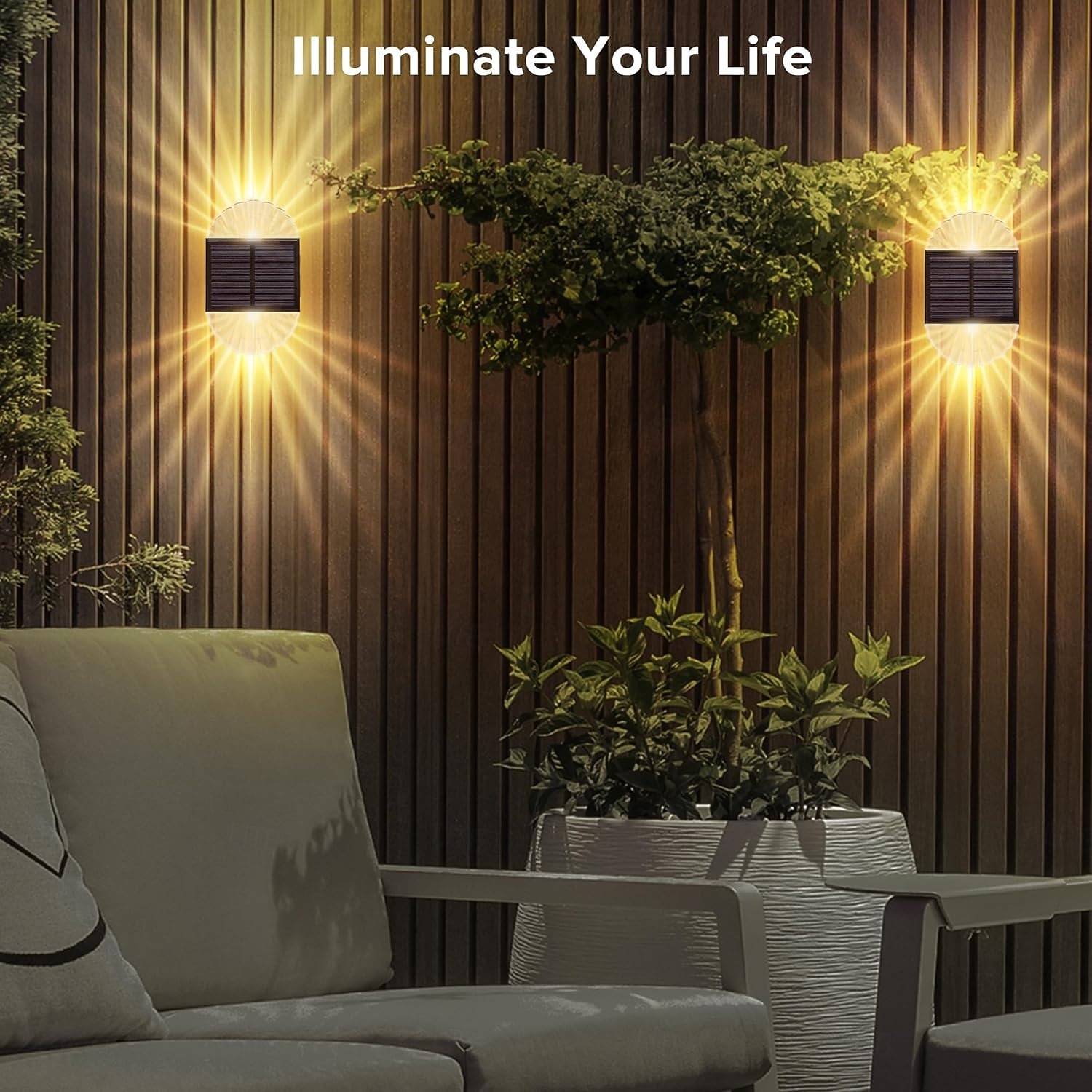 2/4 Pcs Solar Fence Wall Lights Outdoor Waterproof  Gaeden Lights for Yard Deck Garden Patio Lighting Decoration 2026 - $35.99 –P4