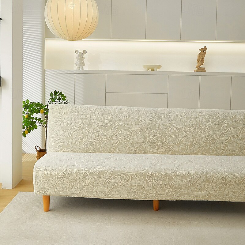 țesătură jacquard husă canapea extensibilă fără brațe huse canapea protector elastic husă bancă 2025 - $33.99 –P5
