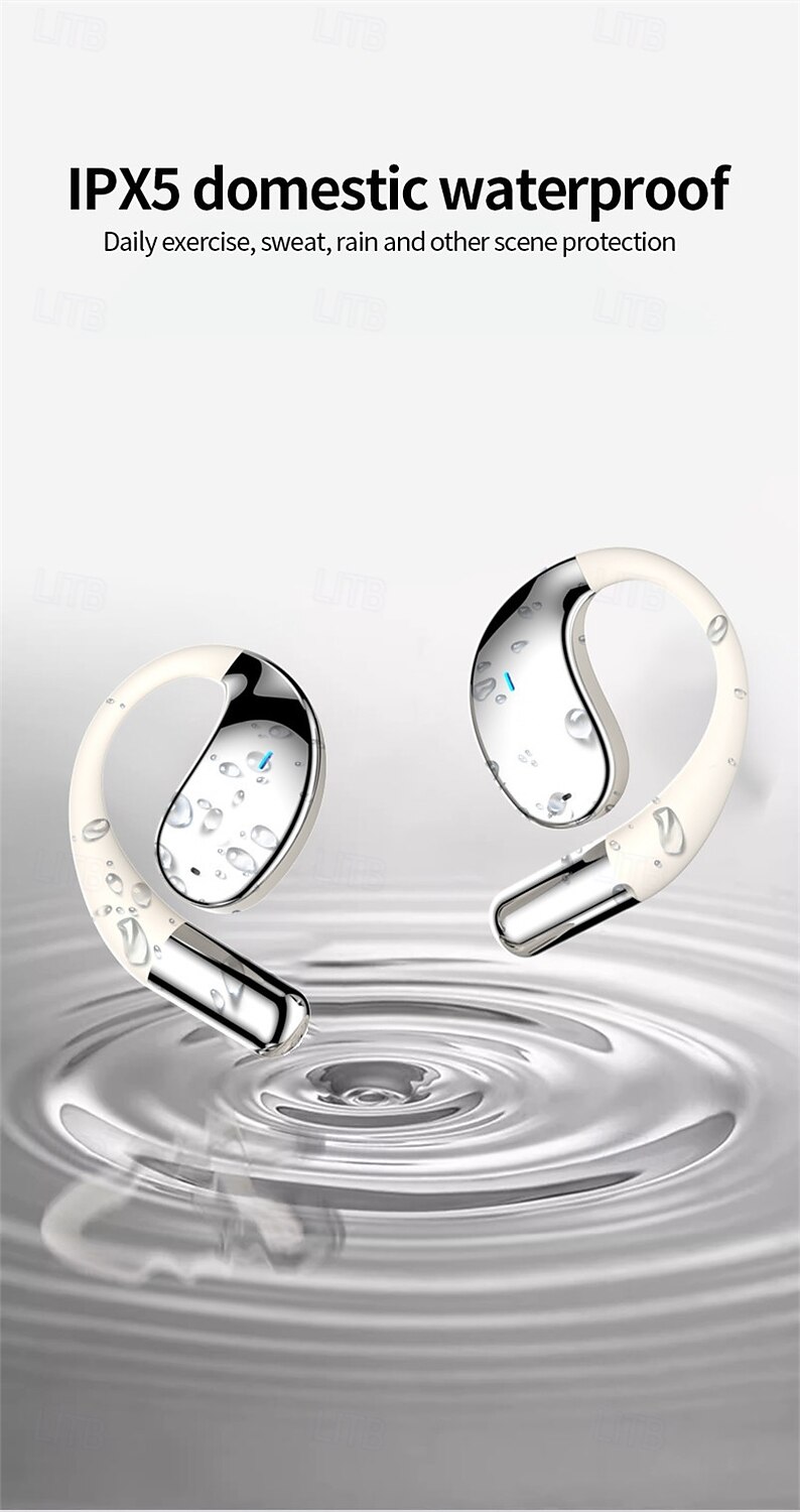 Open Ear Bluetooth Ear Hook Headphones with AI Translation Long Battery Life for Sports and Travel 2025 - €26.9 –P8