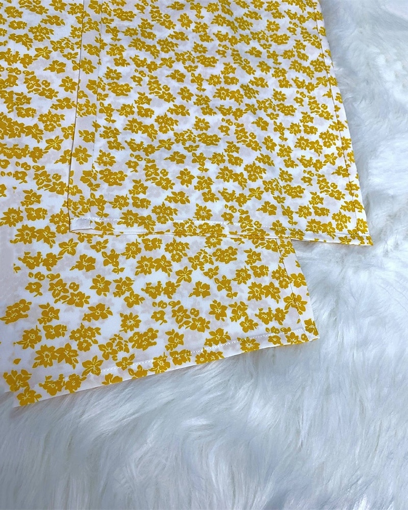 Pentru femei Picior Larg Pantaloni Vacanță Modă Lungime totală Talie medie Flori Talie elastică Respirabil Comfortabil Micro-elastic Stradă Purtare Zilnică Ieșire Negru Alb Galben Trifoi Vară Fit 2025 - $19.99 –P16