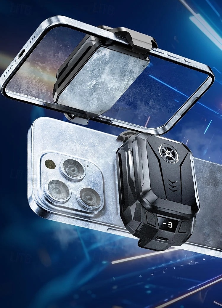 SL14 Mobile Phone Cooler with Removable 1500mAh Battery Semiconductor Cooling Fan and LED Temperature Display for Gaming 2025 - $48.99 –P9