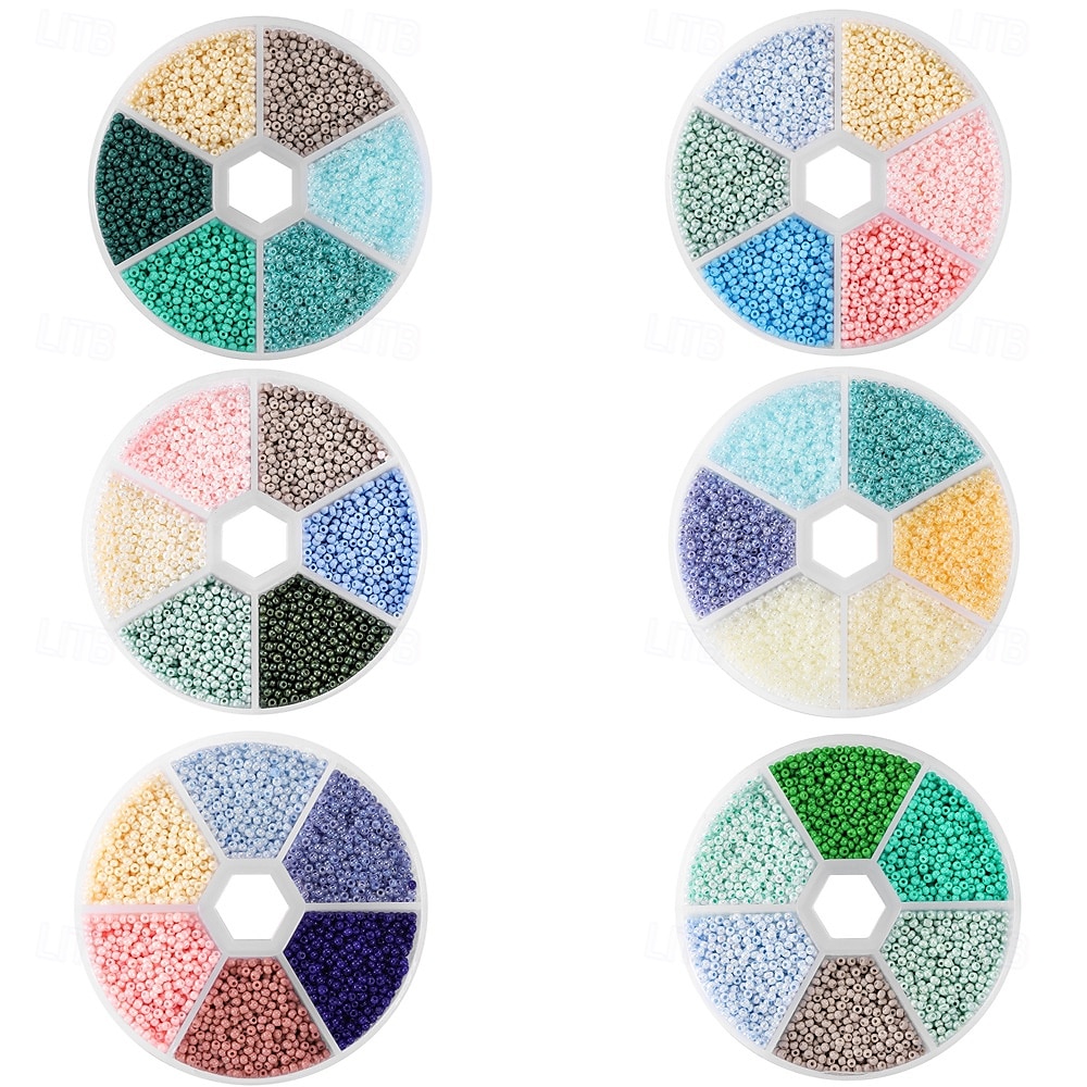 Juegos de cuentas esmaltadas en caja de 2 mm, kit de abalorios para hacer pulseras y accesorios de collar. 2025 - $5.99 –P3
