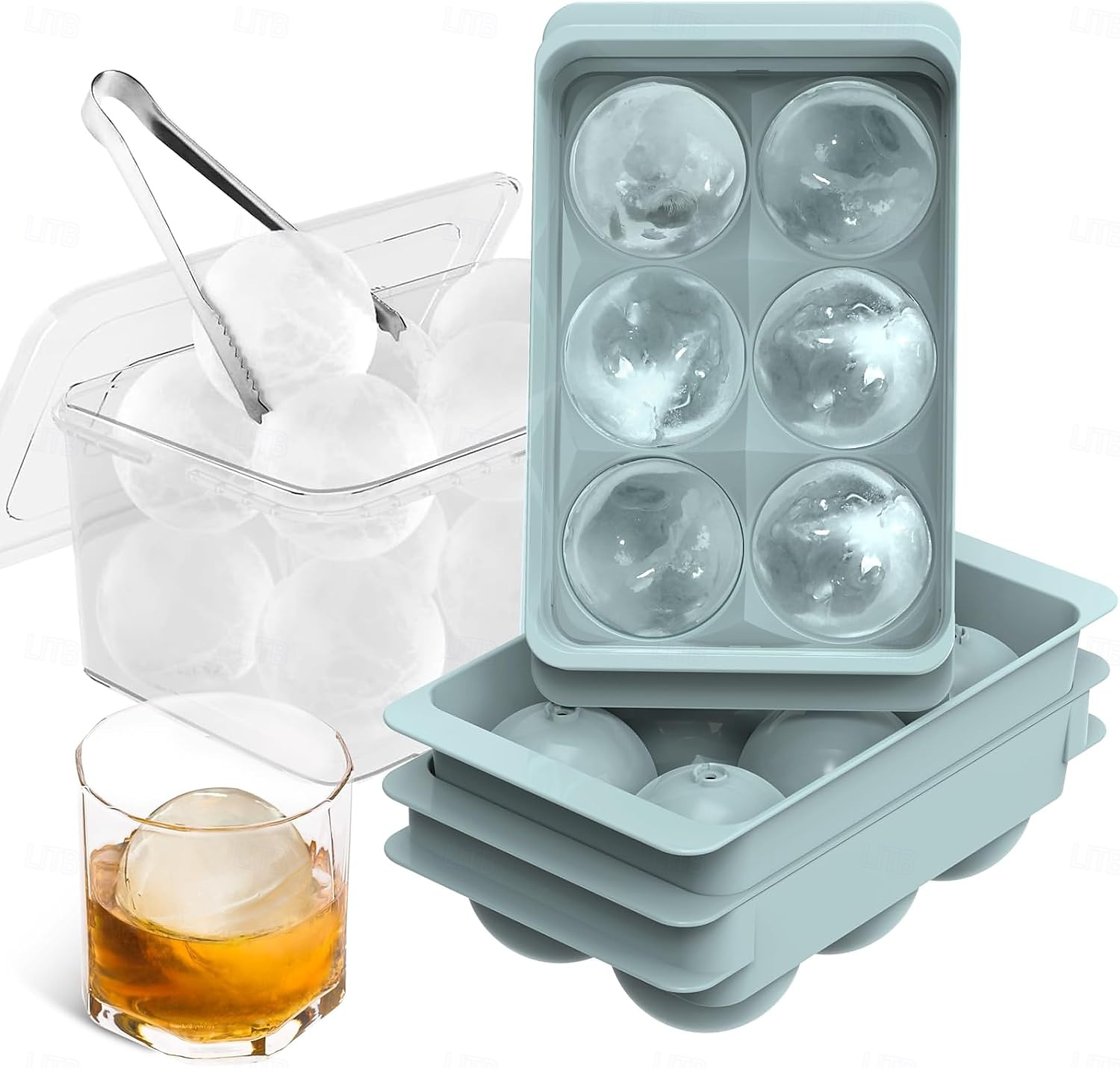 Large Ice Cube Molds, Big Round Whiskey Ice Cube Trays for Freezer, Easy to Fill & Release, Whiskey Bourbon Cocktail 2025 - $17.99 –P1
