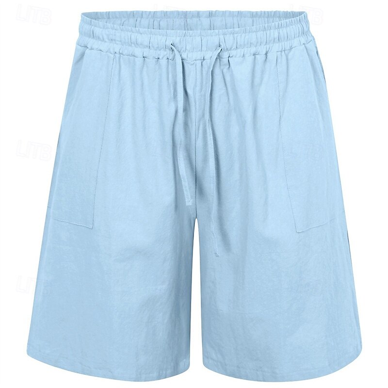 Homens Calção Shorts de linho Shorts de verão Shorts de praia Bolsos Com Cordão Cintura elástica Tecido Conforto Respirável Curto Férias Feriado Praia Havaiana Boho Preto Branco de 2025 por $17.99 –P2