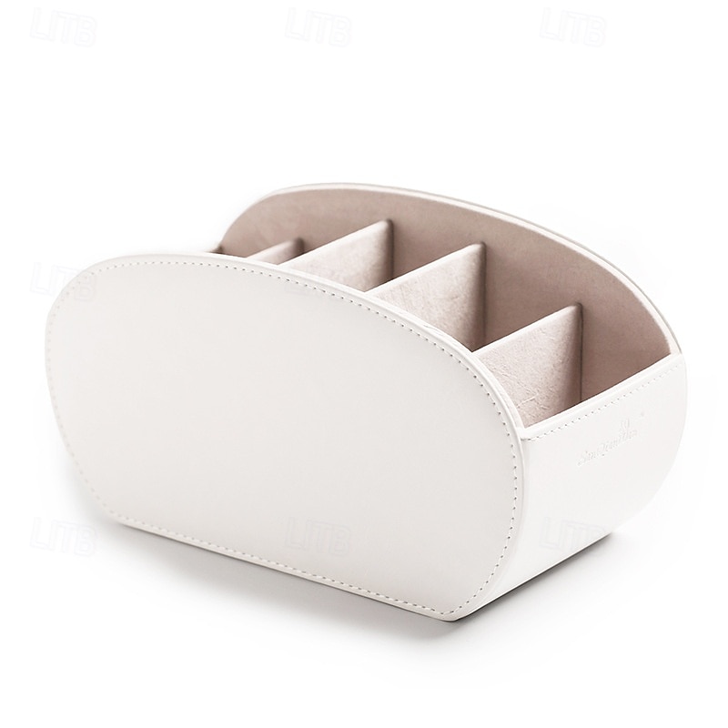 Fernbedienungs-Organizerbox aus PU-Leder, multifunktionaler Make-up- und Schreibtisch-Organizer, Aufbewahrungsbox für Zuhause mit Fächern für Wohnzimmer und Schlafzimmer 2025 - $23.99 –P9