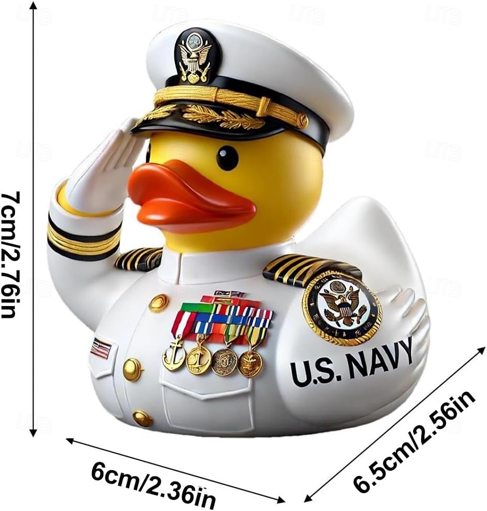 Veteran Tribute Duck Resin Decoration, Mini Military Rubber Duckies in Army Uniform, Veteran Ducks for Jeeps Ducking, Veterans Day Gifts and Decorations 2025 - CAD $17.99 –P2