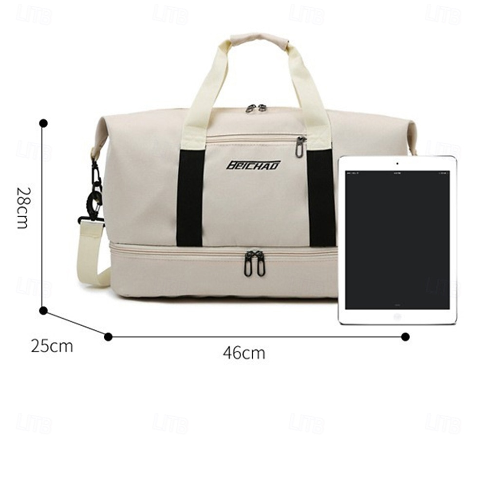 Weekender Bag Travel Duffel Bag with Shoe Compartment, Large Capacity Carry On Tote for Women, Gym Bag with Trolley Sleeve for Short Trips, Business Travel, Overnight, Handbag for Luggage 2025 - $18.99 –P2
