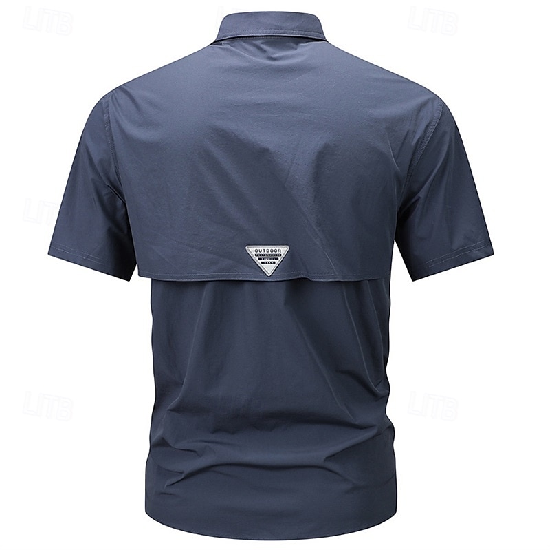 Per uomo Camicia Camicia Estiva Camicia casual Camicia con Bottoni Camicia cargo Nero Blu Verde Kaki Verde militare Manica Corta Semplice Colletto a Camicia Vacanza Camicia hawaiana Tasca del 2025 a $43.99 –P2