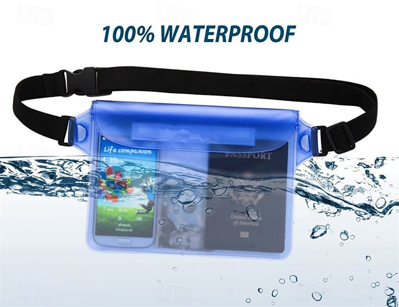 Stay Dry And Comfortable Waterproof Pouch With Adjustable Waistband For Swimming Diving Boating Fishing And The Beach 2025 - $11.49 –P2