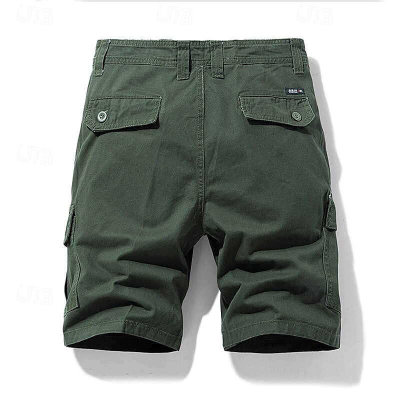 Per uomo Pantaloncini cargo Shorts Pantaloncini Estivi Multi-tasche Bottonato Tasca con Patta Semplice Comodità Indossabile Lunghezza al ginocchio All'aperto Sport Quotidiano Moda Casual Nero Blu del 2025 a $25.99 –P15