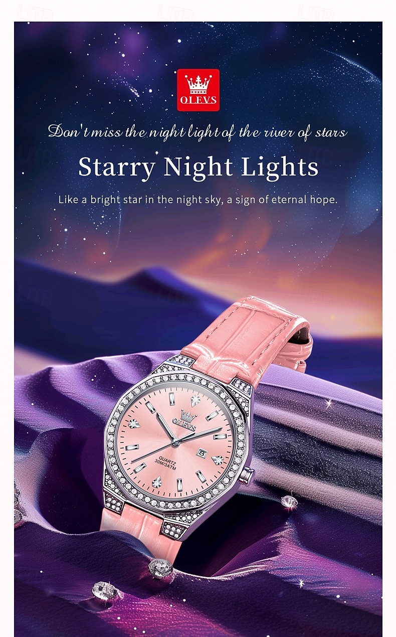 OLEVS 5606 Mother's Day Gift for Women's Watch Luxury Original Quartz Watch Waterproof Luminous Diamond Watch Fashion Elegant 2026 - $31.99 –P10
