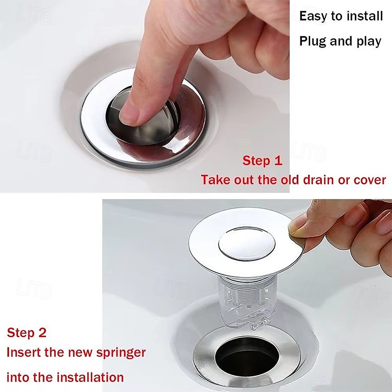 Universal Basin Pop-up Drain Filter Wash Basin Hair Sink Strainer Kitchen Bathtub Stopper Shower Plug Bathroom Tool 2026 - $9.99 –P7