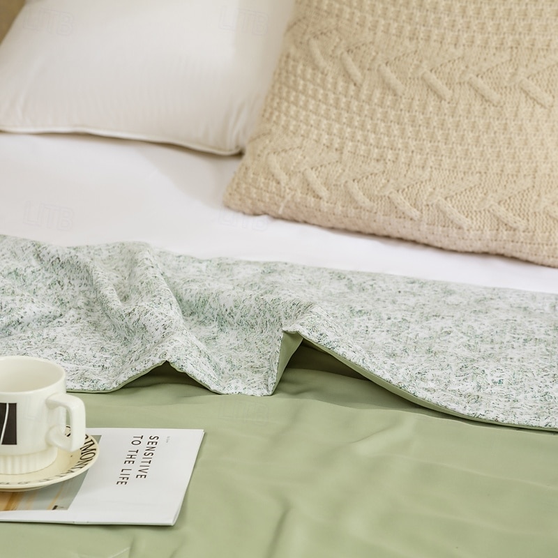 Colcha de Verão Resfriante Respirável Edredom Leve para Dorminhocos Calorosos para Manter Fresco para Suores Noturnos Azul Verde Amarelo de 2025 por $59.99 –P2