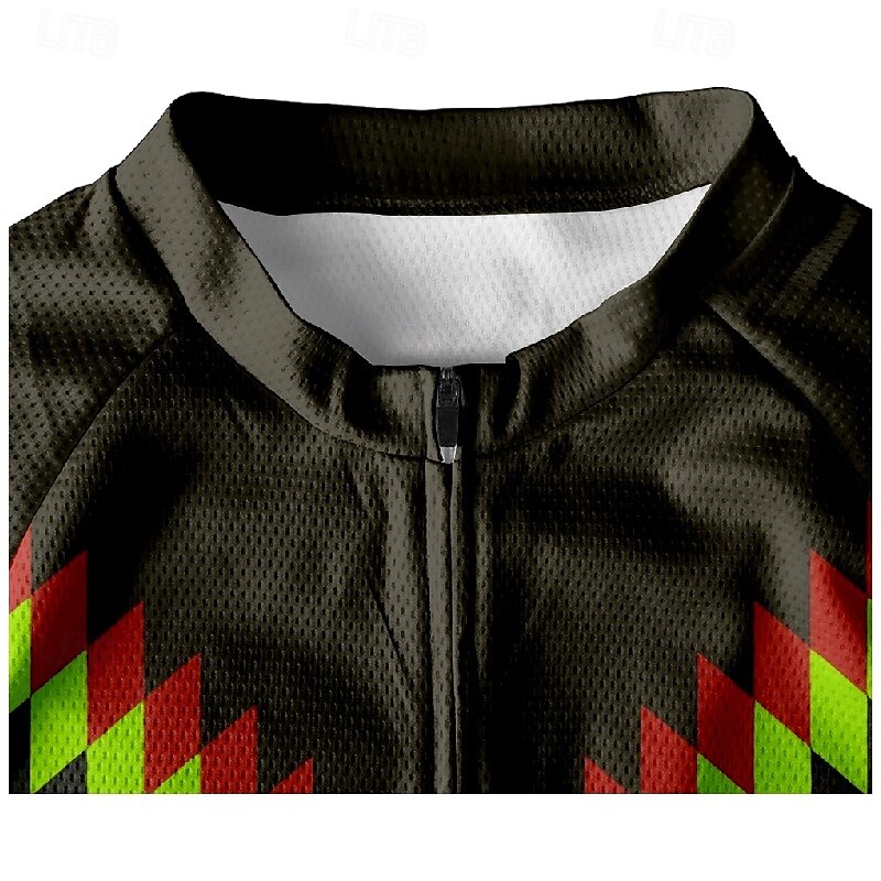 Pánské Cyklodres Krátký rukáv Kolo Tričko Dres se 3 zadními kapsami Horská cyklistika Prodyšné Rychleschnoucí Anatomický design Odvod Žlutá Červená Modrá Sportovní Oblečení 2025 - $25.99 –P5
