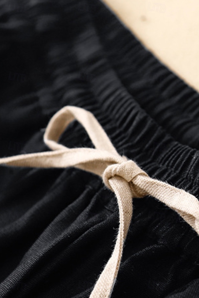 Pentru femei Pantaloni scurți din bumbac in Pantaloni Scurți Pantaloni Șic Stradă Casual Scurt Natural Simplu Buzunar Design Elastic cu Cordon Confortabil Exterior Comfortabil Stradă Casul / Zilnic 2025 - $21.99 –P13