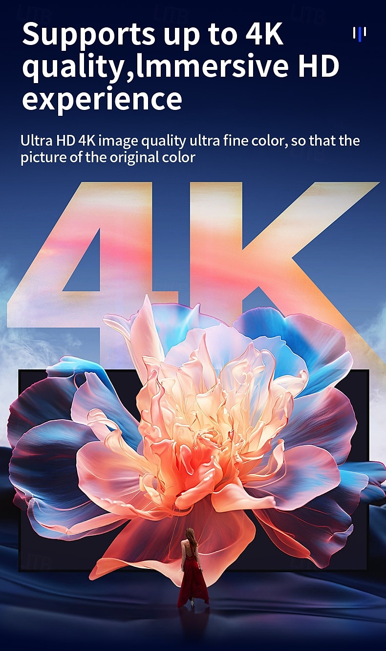 draagbare projector native 1080p 4k autofocus en keystone-correctie 360 graden verstelbare standaard afneembaar draagbaar 2025 - $159.99 –P12