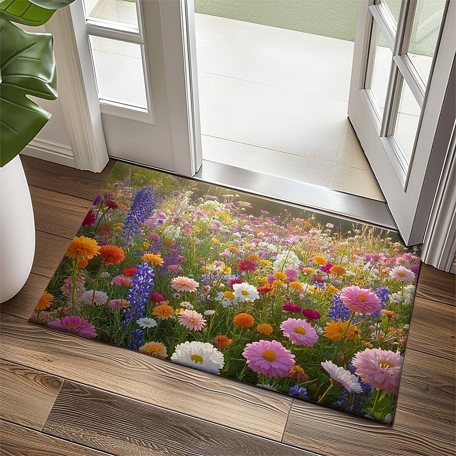 Tappeto Decorativo a Fiori Multicolore Tappetino per Cucina Antiscivolo Tappeto a Prova d'Olio Tappeto per Interni Esterni Decorazione per Camera da Letto Bagno Tappeto d'Entrata del 2026 a $17.99 –P9