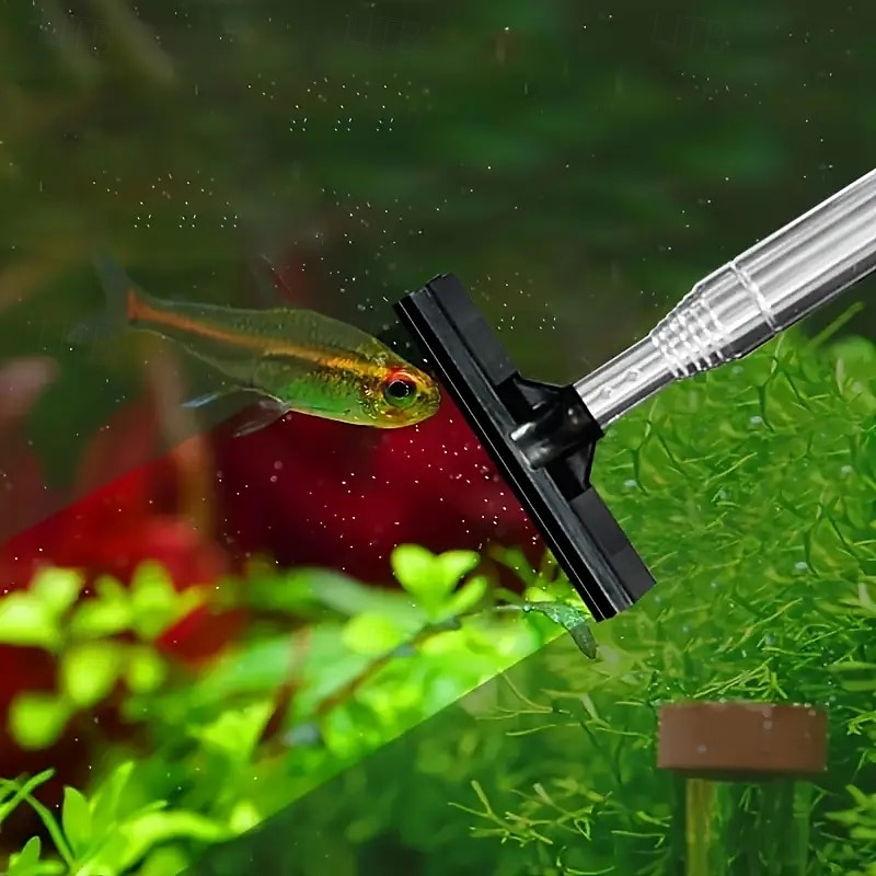 מברשת אקווריום טלסקופית 1 יחידה לניקוי חלונות ומשטחים חיצוניים באקווריומים אידיאלית להסרת אצות ופסולת כלי לניקוי אקווריום 2025 - $17.49 –P5