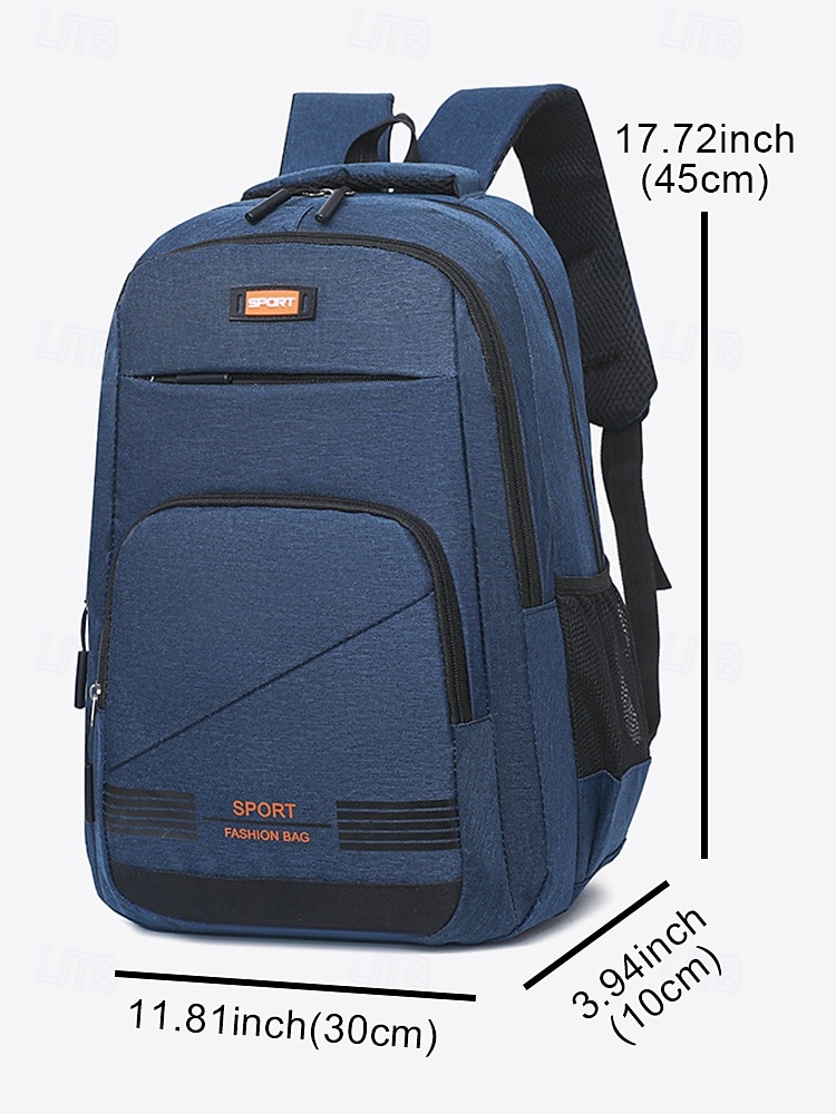 Men's universal sports backpack with multiple compartments, made of durable water-resistant fabric, casual style, suitable for travel, school and outdoor activities 2026 - $26.99 –P5