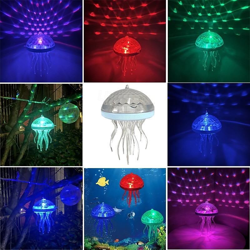 1 pc ao ar livre luzes de água-viva solar jardim luzes flutuador de água luz diy montagem piscina luz fonte piscina luz colorido festa ao ar livre atmosfera luz de 2025 por $13.49 –P6