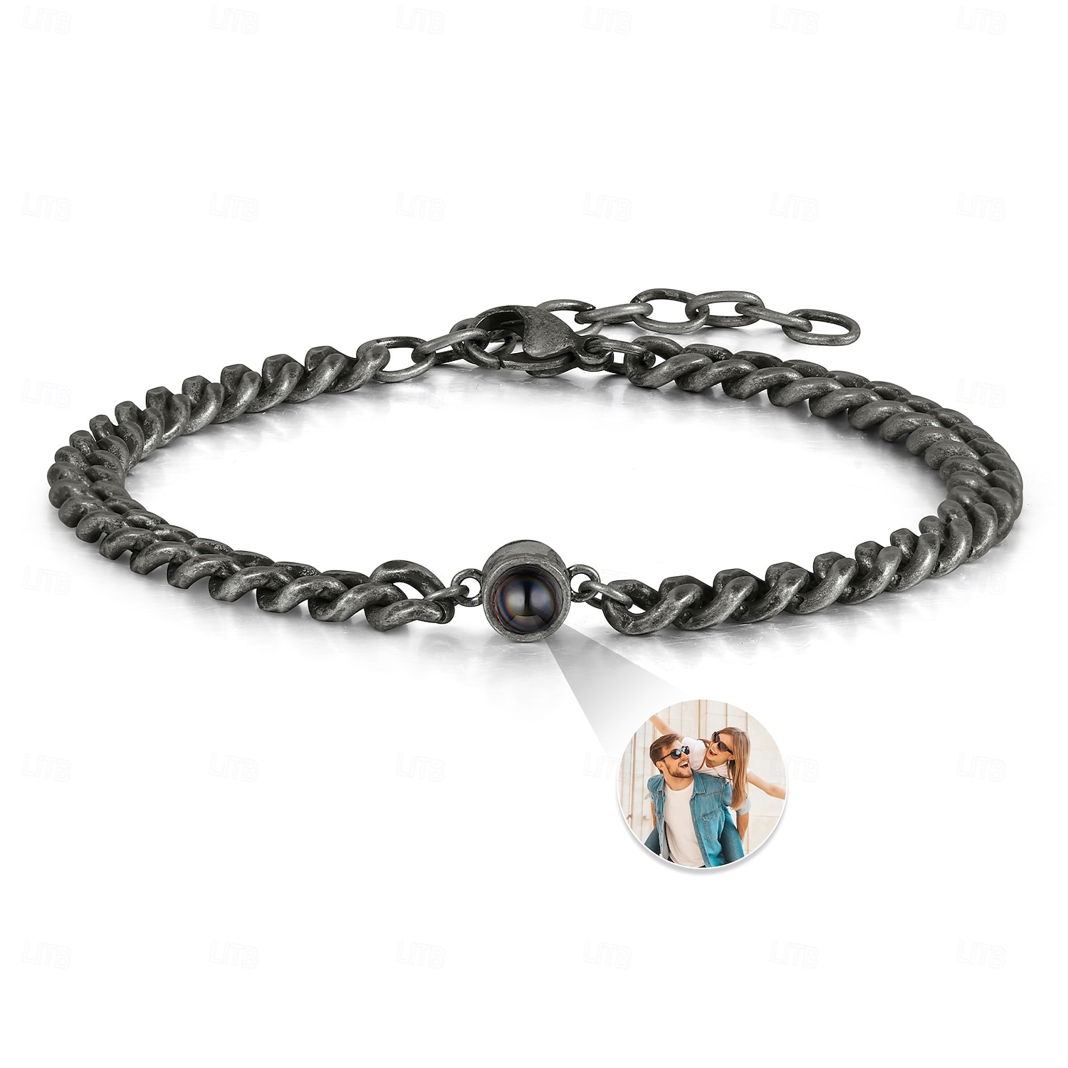 Personalized Projection Bracelet Custom Best Gift for Dad, Husband, Boyfriend, Unique Keepsake for Father's Day, Birthday, Valentine’s Day, Christmas 2025 - €20.99 –P2