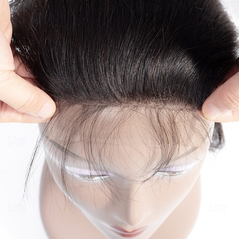 Fecho de cabelo humano brasileiro com ondas profundas 6x6 hd, fechamento de renda transparente, livre/meio/três partes, pré-arrancado, hd de 2025 por $138.99 –P4