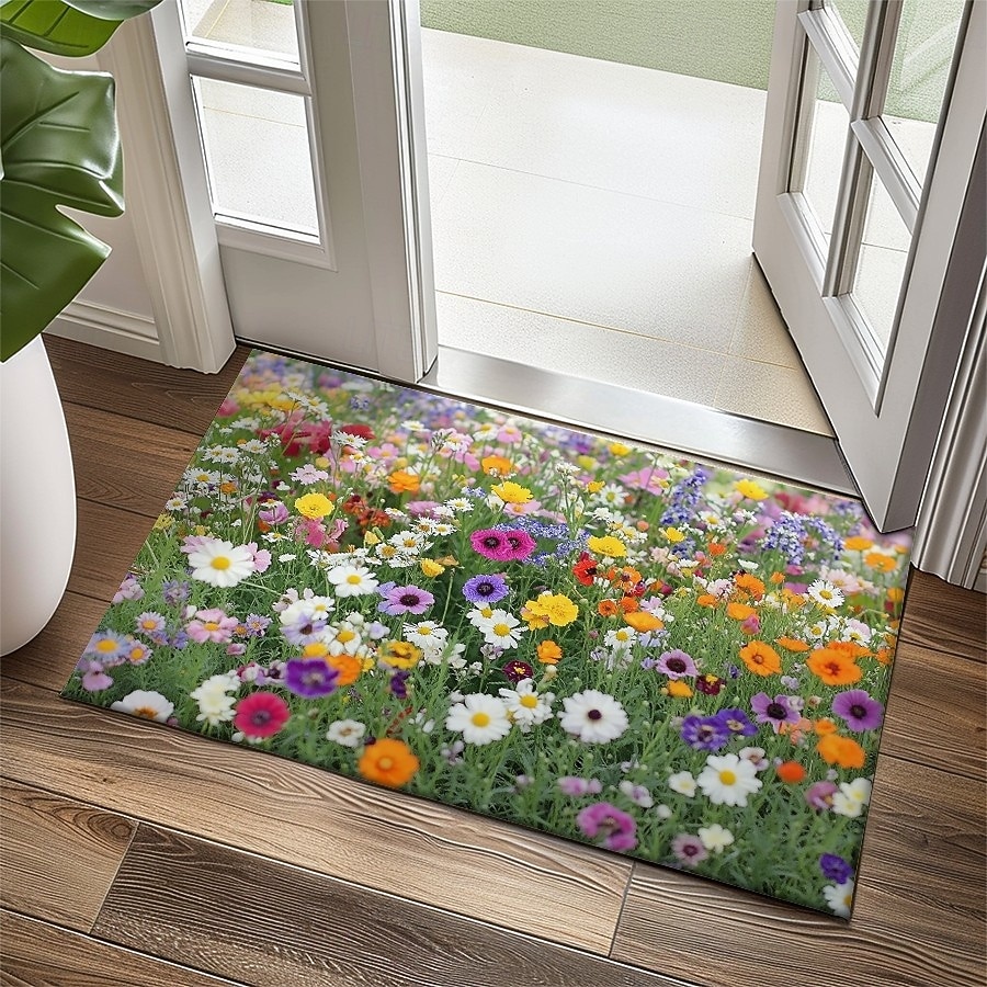 Tappeto Decorativo a Fiori Multicolore Tappetino per Cucina Antiscivolo Tappeto a Prova d'Olio Tappeto per Interni Esterni Decorazione per Camera da Letto Bagno Tappeto d'Entrata del 2026 a $17.99 –P5