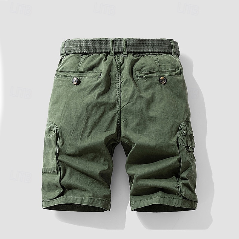 Per uomo Pantaloncini cargo Shorts Pantaloncini Estivi Coulisse Elastico in vita Multi-tasche Semplice Comodità Indossabile Lunghezza al ginocchio All'aperto Sport Quotidiano Moda Casual Nero Cachi del 2025 a $34.99 –P15