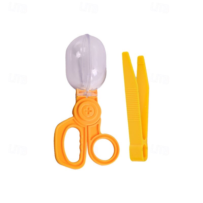 capsula per insetti per bambini, clip trasparente, forbici, clip per catturare insetti, pinzette di plastica, pinzette a punta, accessori del 2025 a $14.99 –P9