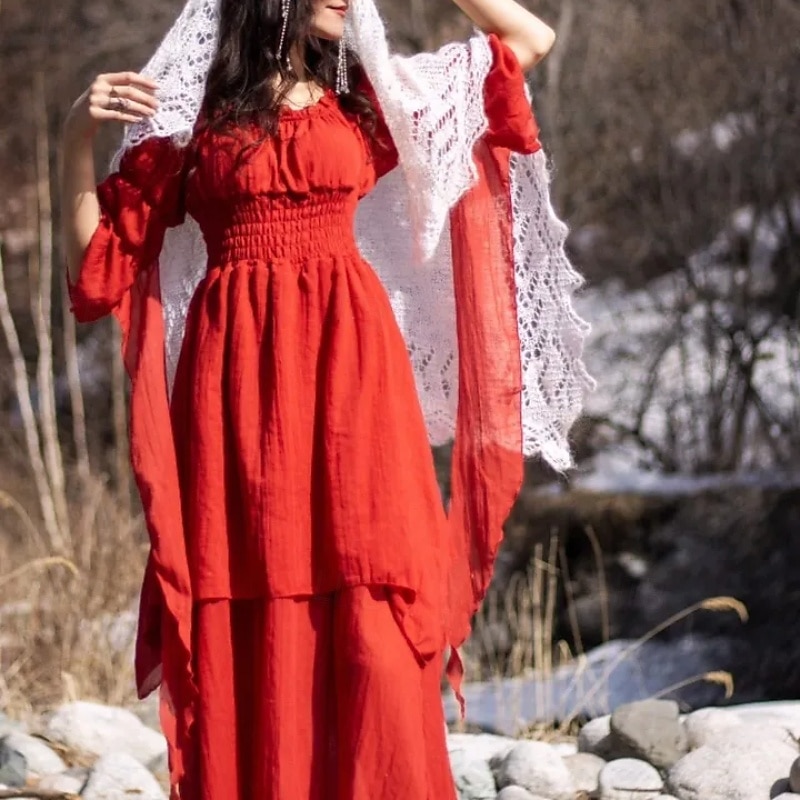 Retrò Vintage Rococò Punk & Gotico Vestito Abito ispirato alla Reggenza Manica a Campana Manica a Palloncino Vichingo Elfico Costume Per donna Celtico Costumi da pirata Fantasia Halloween Carnevale del 2026 a $48.99 –P16