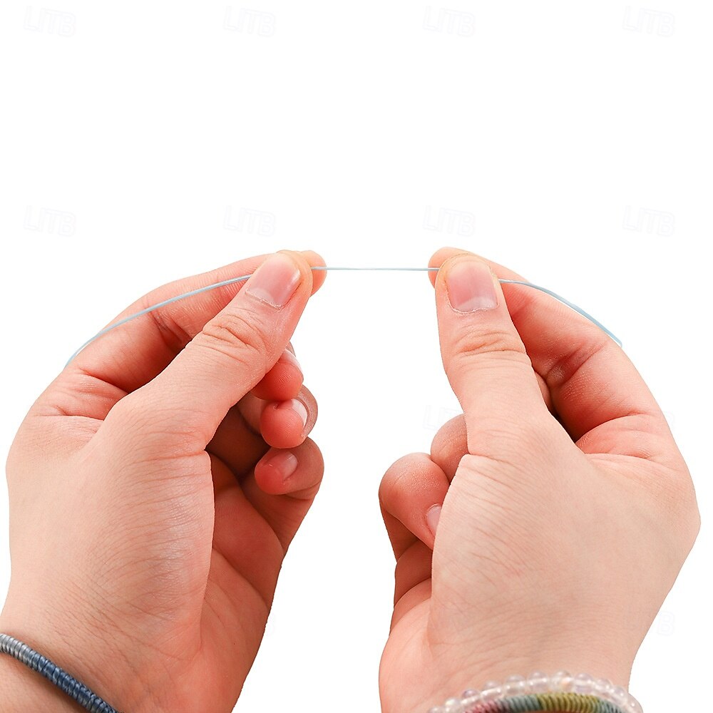 Cordino elastico in cristallo colorato da 0,5 mm, cordino per infilare perline anti-sfilacciamento per accessori fai da te per gioielli, materiali per perline per braccialetti del 2025 a $4.49 –P6