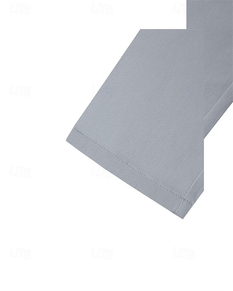 Homens Social chinês Calça Chino Bolsos Tecido Conforto Diário O negócio Estilo Clássico Preto Vinho Micro-Elástica de 2026 por $29.99 –P5