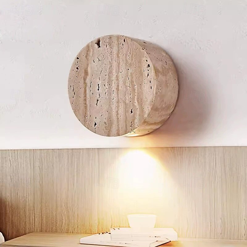 Intérieur Créatif ancien Rustique Appliques Murales Intérieures Salon Chambre Pierre Applique murale 110-120V 220-240V 3 W de 2025 ? $107.99 –P1