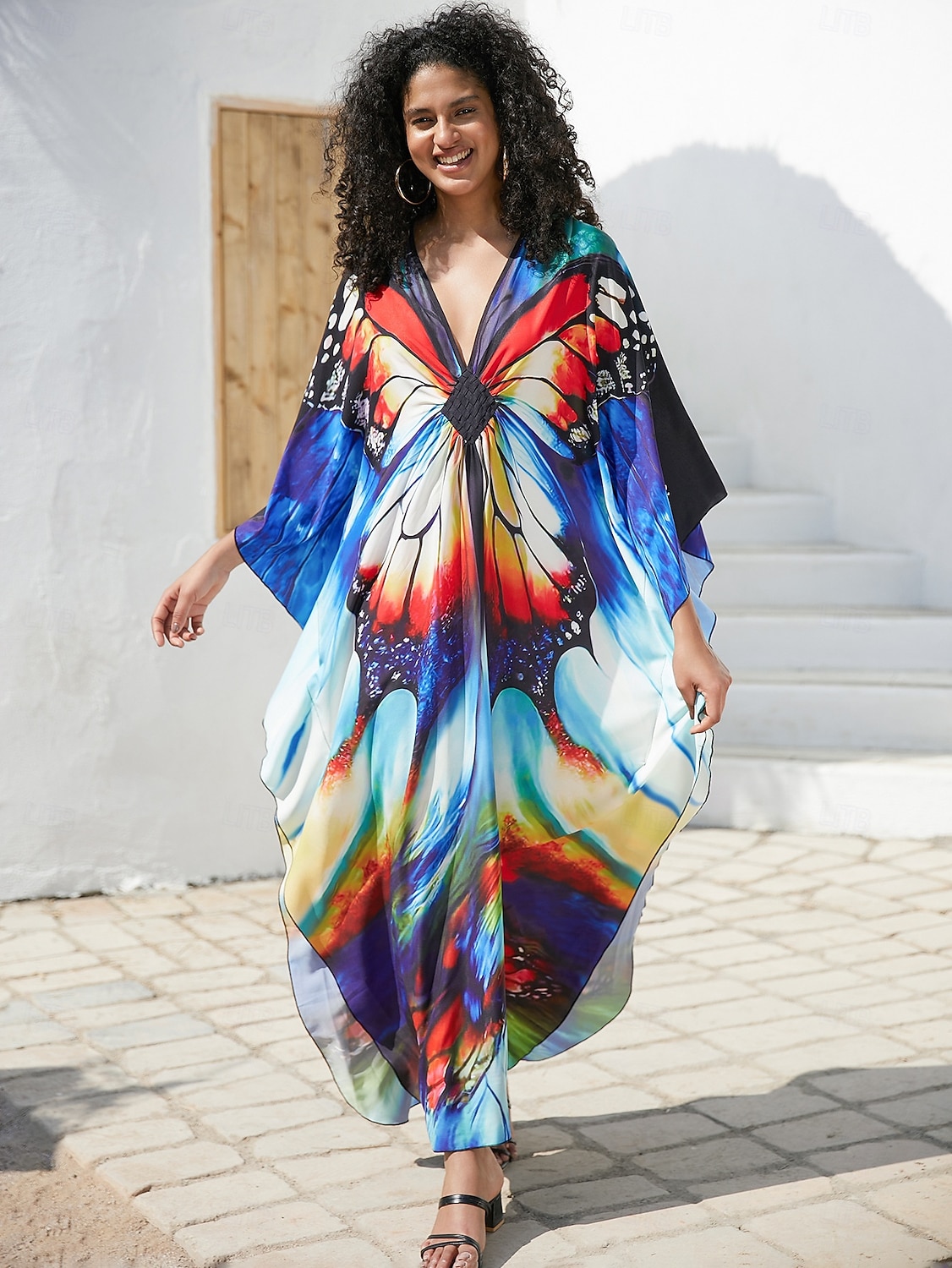 Halloween Kjoler Kaftan Stolthet Regnbue Fritid Voksne Dame Halloween Karneval Pride-parade Pride måned Enkle Halloween-kostymer Kle deg opp 2025 - $37.99 –P17