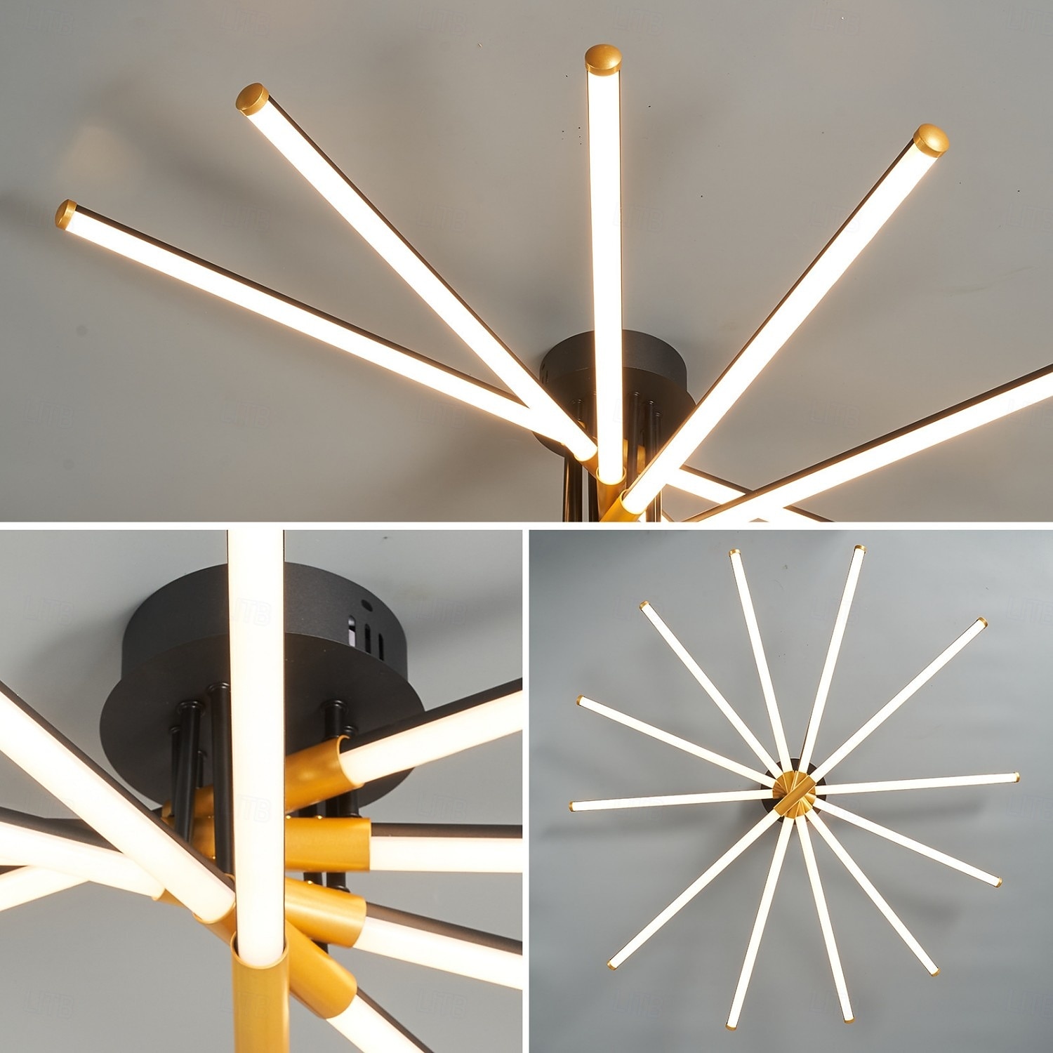 plafoniera moderna a led 24 in 33,4 in 41,6 in plafoniera dimmerabile con telecomando plafoniera dorata adatta per camere da letto soggiorni cucine apparecchi di illuminazione moderni soffitto del 2025 a $284.99 –P1