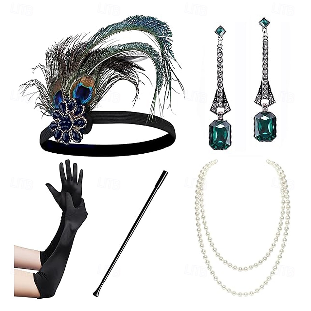 1920-as évek A nagy Gatsby Flapper fejpánt A nagy Gatsby Toll Retro Csillogó glitter Kristály / Strassz Jelmez Női Farsang Valentin nap Álarcos mulatság Party estélyi viselet Álarcos mulatság 2025 - $24.99 –P4