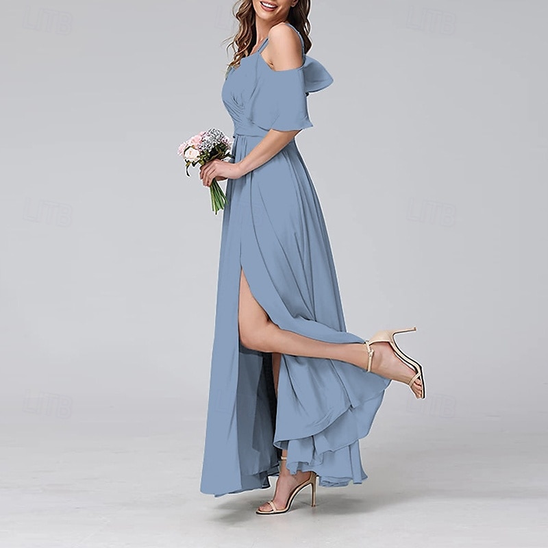 Femmes Robe Longue Maxi Robe Robe de Bal Robe de Soirée Robe de Cocktail Mode Soirée Occasion Spéciale Date Coupe régulière Uni Manche Courte Col en V Jaune Vert Claire Bleu Vert Été de 2025 ? $31.99 –P4