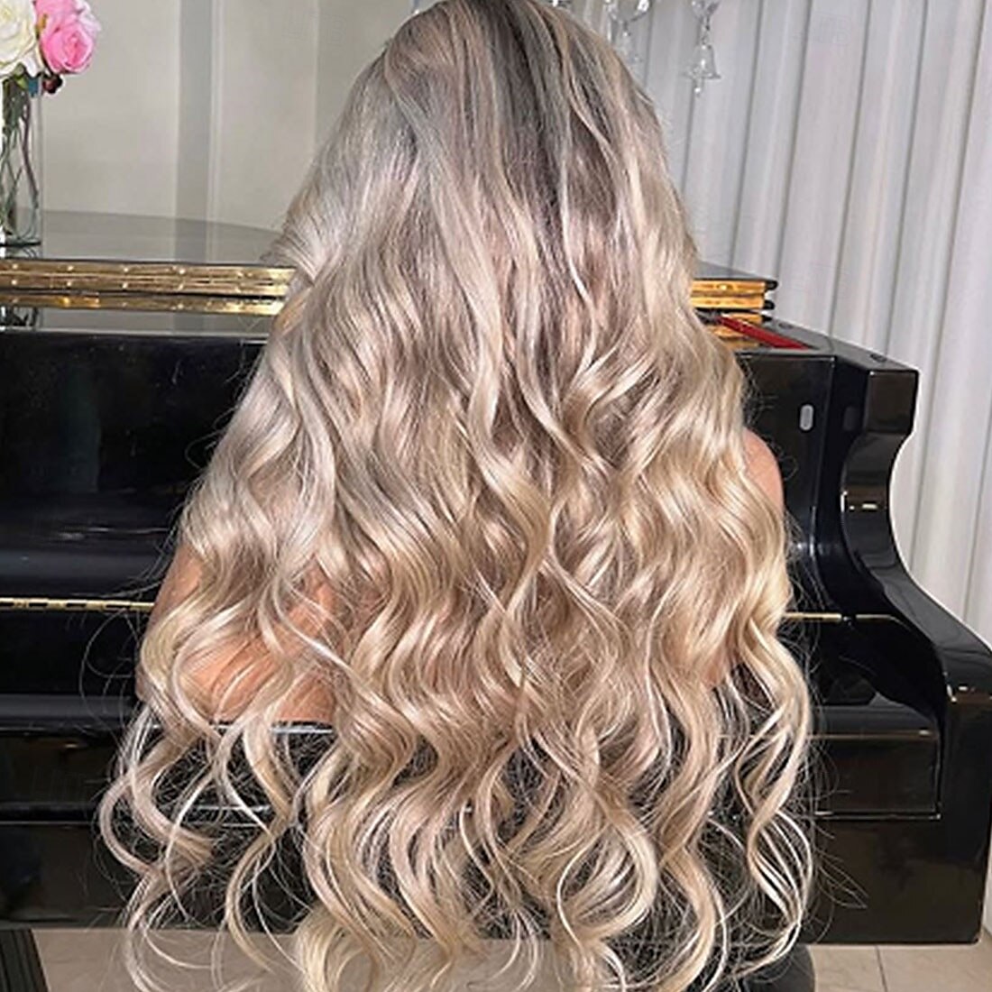 Parrucca con chiusura 5x5 in capelli umani remy, parrucca frontale in pizzo 13x4, parrucca multicolore con onde sciolte brasiliane e capelli per bambini, parrucche frontali in pizzo biondo cenere del 2025 a $355.09 –P2