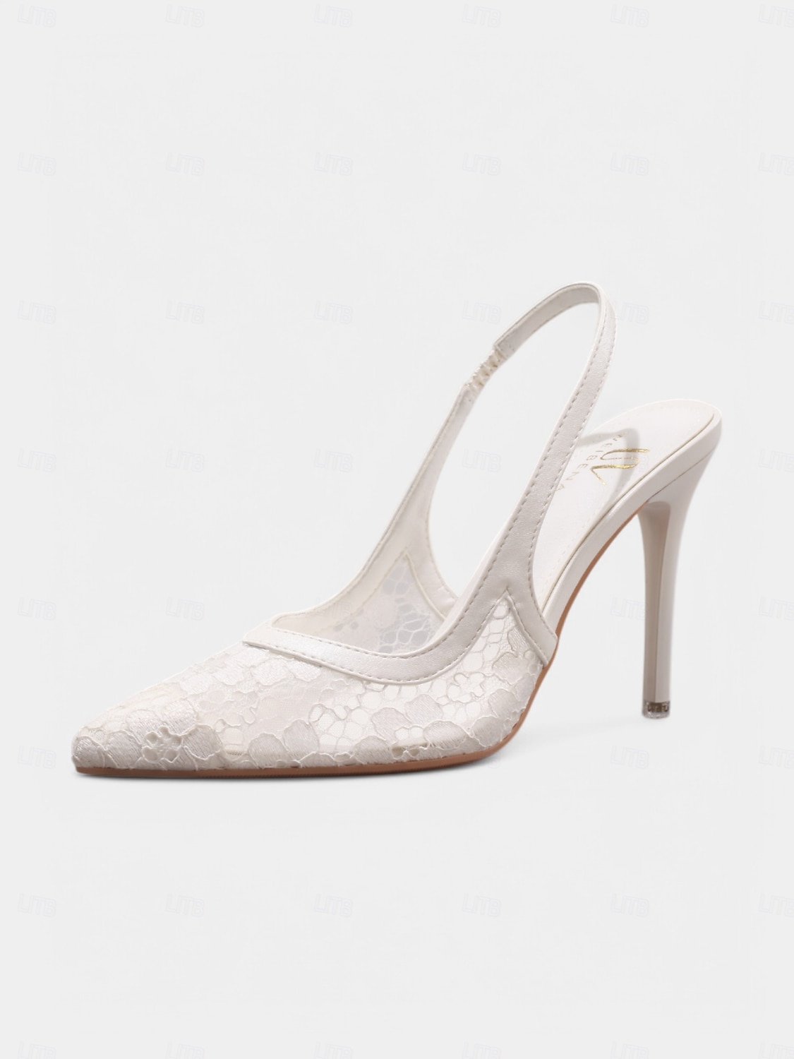 tocuri stiletto din dantelă albă pentru femei – pantofi de mireasă romantici din plasă pentru nunți în grădină și ocazii de întâlnire 2025 - $42.99 –P4