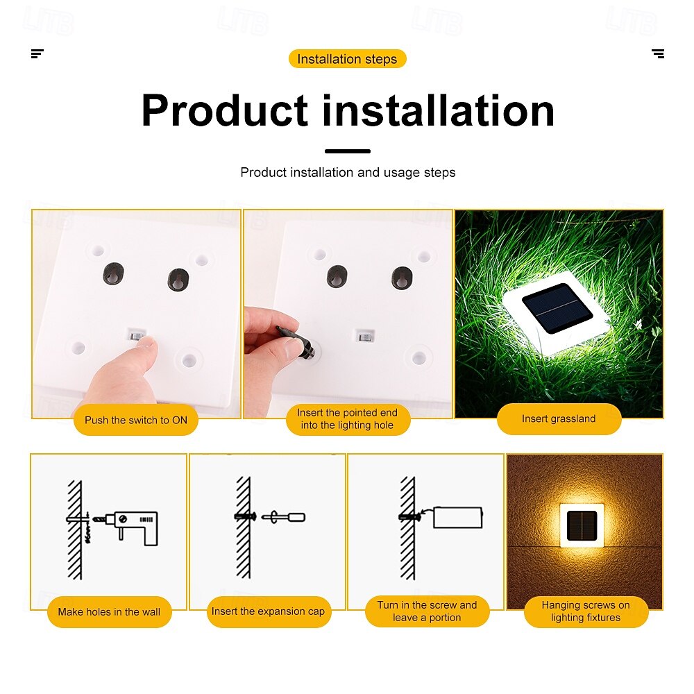 2/4 Pcs LED Solar Outdoor Ground Light 16LED Waterproof Household Garden Light Garden Lawn Pathway Lighting Landscape Light Solar Wall Light 2026 - $21.99 –P20