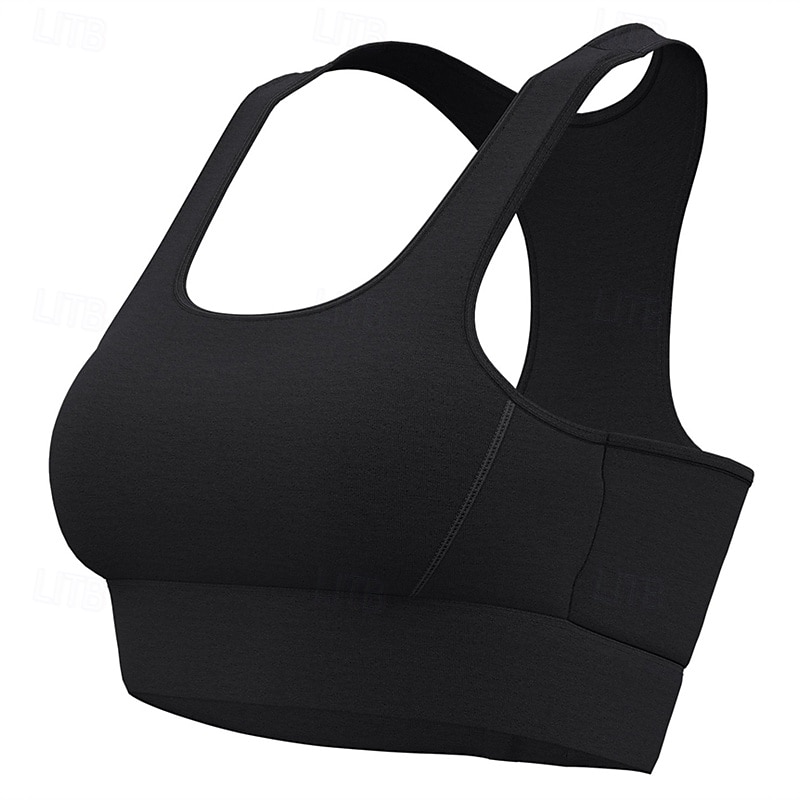 Sports Bra Hollow Mesh Back Sports Bra Fitness Yoga Vest Shockproof Yoga Bra Without Steel Ring 2025 - $21.99 –P15