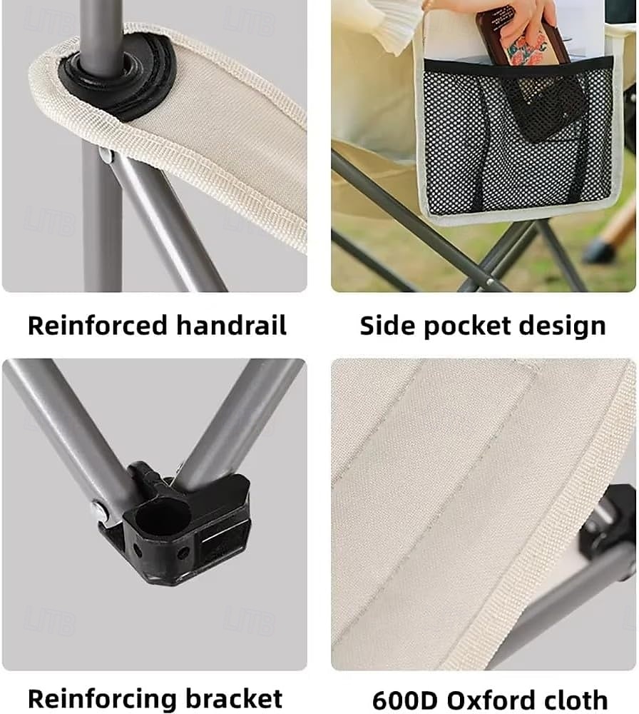 sedia da campeggio pieghevole, sedia portatile da esterno per pesca, escursionismo, picnic, campeggio, spiaggia, prato, concerto, sedia da campeggio compatta ultraleggera con borsa per il trasporto del 2025 a $17.49 –P6