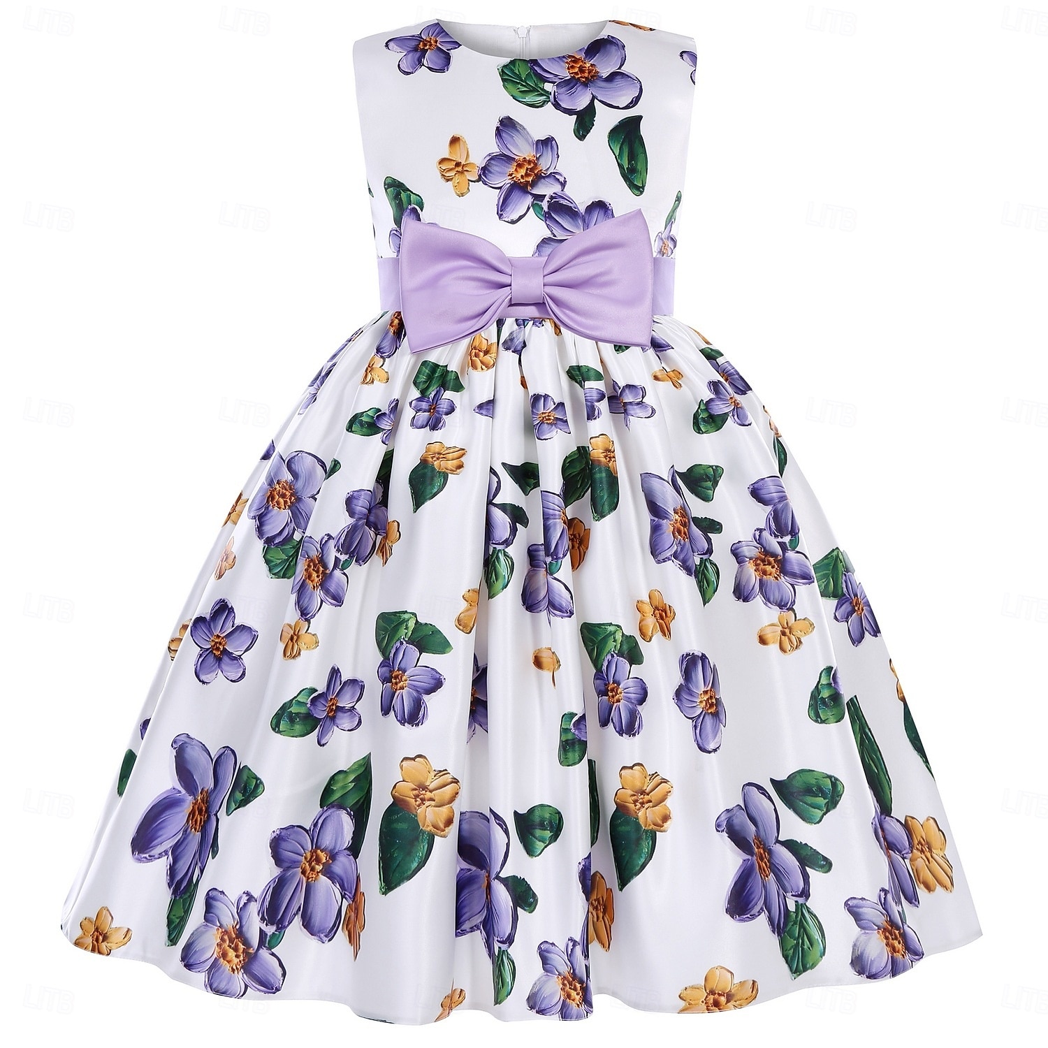 Infantil Para Meninas Vestido de festa Gráfico Sem Manga Espetáculo Ocasião Especial Princesa Doce Poliéster Vestido de festa Verão Primavera Crianças Roxo de 2025 por $34.99 –P1