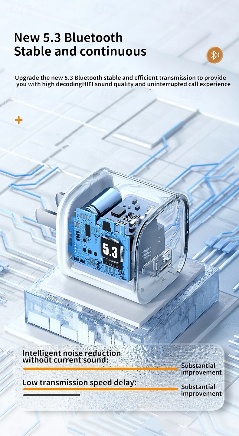 2025年 635 トゥルーワイヤレスヘッドフォン TWS イヤフォン、イヤーフック Bluetooth 5.3、エルゴノミックデザイン、充電ボックス、日常使用、旅行、自転車用の長持ちバッテリー  コレクション – $54.99 –P8