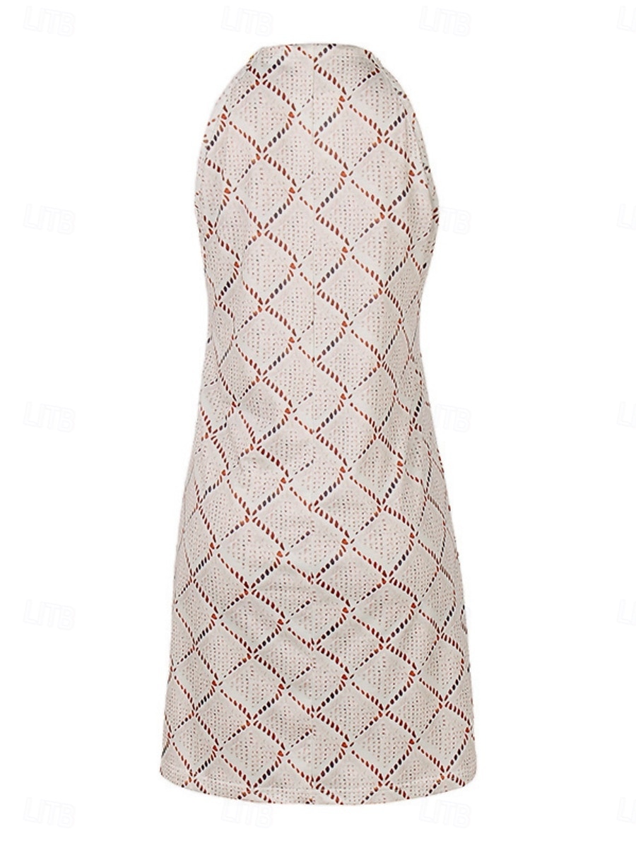 Női Mini ruha A vonalú ruha Halter ruha Vállon kívüli ruha Szabadság Alkalmi Boho Szabadtéri Alkalmi Tengerpart Normál Grafika Ujjatlan Kötőfék nyaka Khakizöld Nyár 2025 - $27.99 –P6