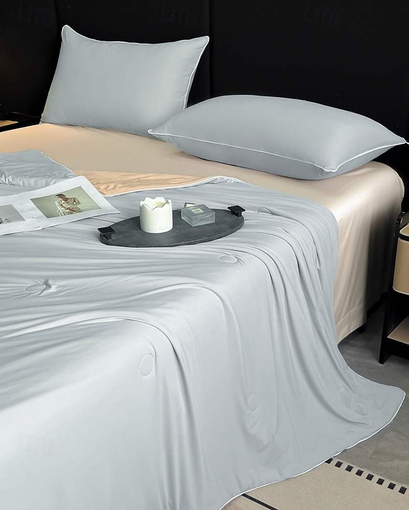 Lätt kylande täcke komforter Tencel Lyocell fiber för sommar lätt skötsel naturligt andningsbar och kylande 2025 - $59.99 –P6