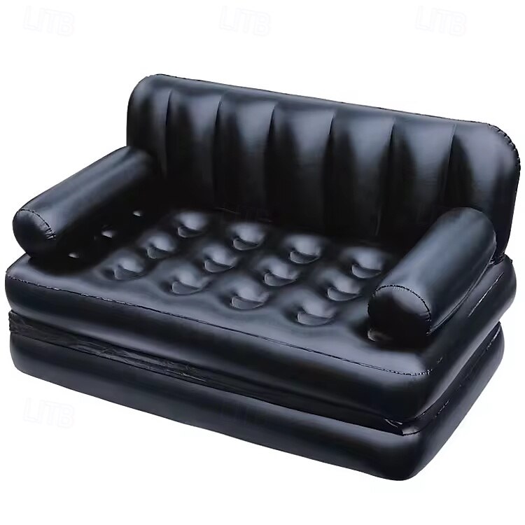 Sillón inflable con bomba de aire, colchón de aire para acampar, sofá cama inflable con respaldo, multimodo de uso, fácil de almacenar. 2025 - $185.99 –P6