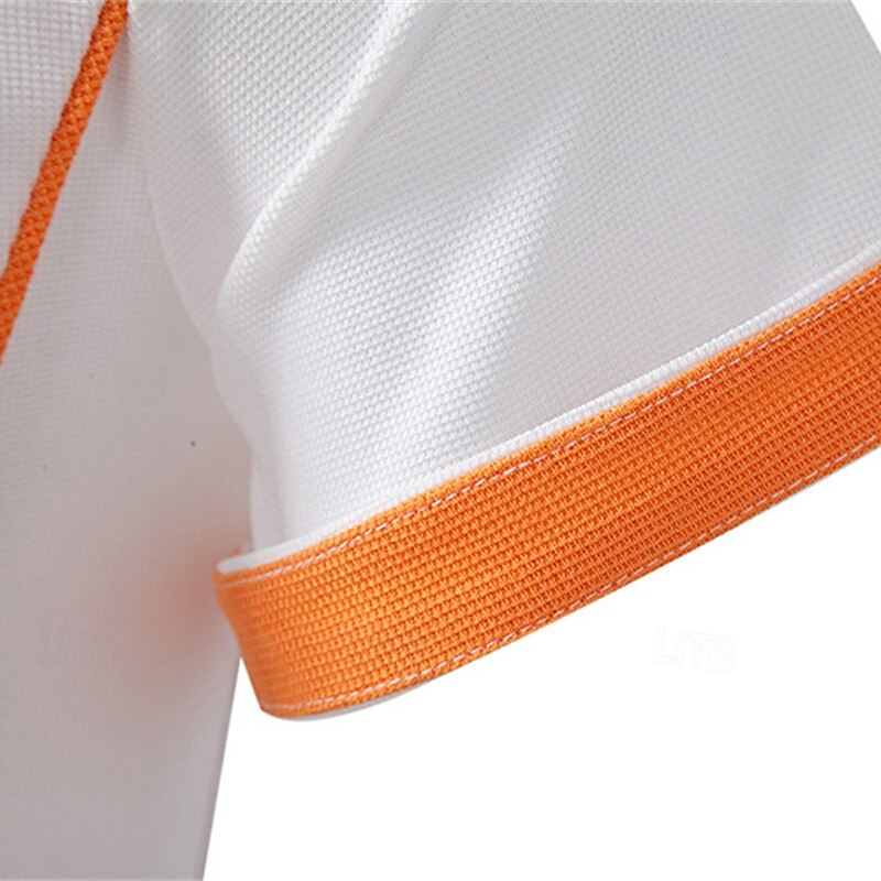 Per uomo Magliette Polo a Nido d'Ape Maglia da golf Lavoro Casuale Bavero Manica Corta Essenziale Moderno Blocco di colori Patchwork Bottoni Estate Vestibilità regolare Nero Bianco Blu marino Verde del 2025 a $18.99 –P5