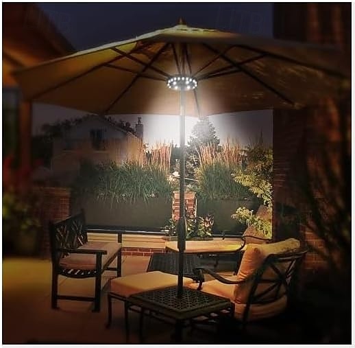 Patio Umbrella Light 3 Brightness Modes Cordless 28 LED Lights-4 x AA Battery Operated,Umbrella Pole Light for Patio Umbrellas,Camping Tents or Indoor Use 2025 - $13.49 –P15